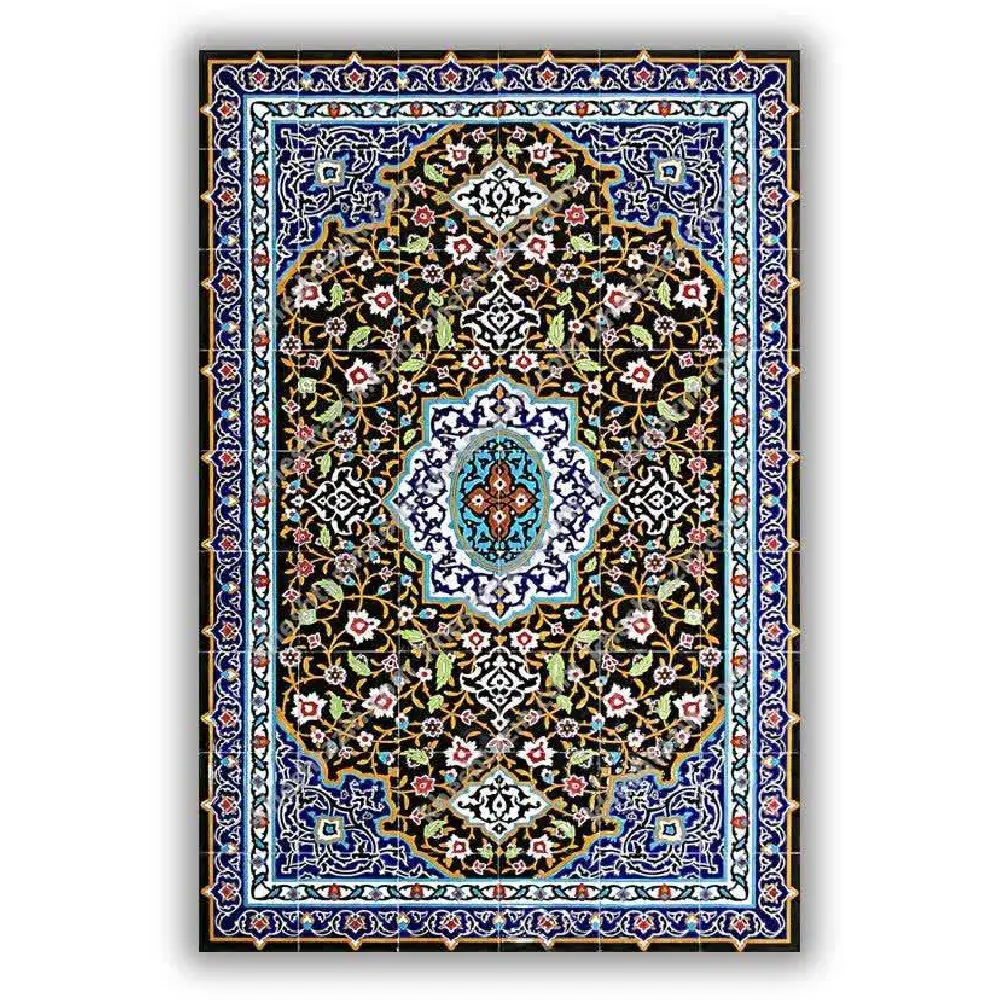 3 کاشی مینیاتوری طرح فرش - Image 1