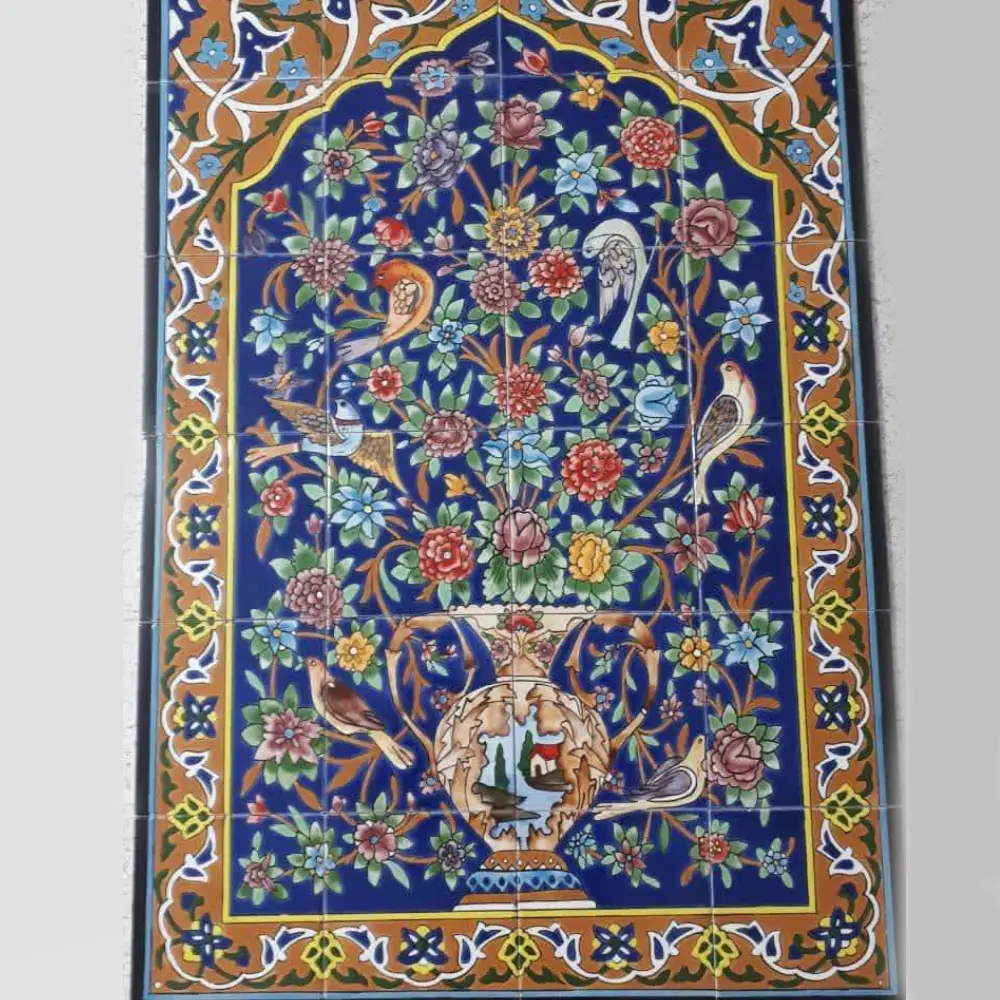 New Project (6) کاشی مینیاتوری گل سرخی - Image 1